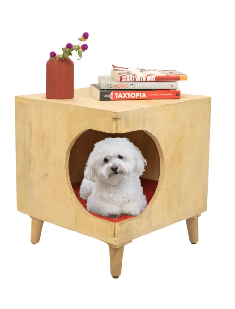 Side Table with Cushion for Small Dogs and Cats