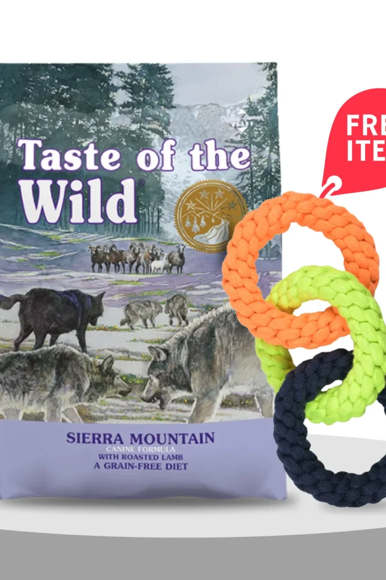 Taste of the Wild Sierra Mountain Canine Recipe with Roasted Lamb Dog Dry Food | Grain Free Formula